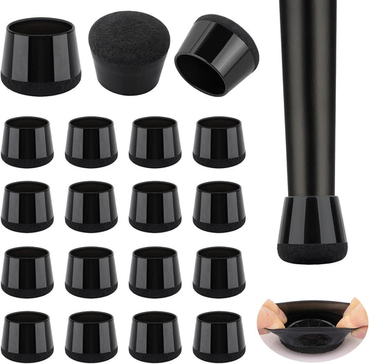 16 Pcs New Chair Leg Floor Protectors, Silicone Chair Leg Protectors for Hardwood Floors, Floor Protectors for Chairs, Chair Leg Caps Protect Wooden Floors from Scratching, Won't Tear