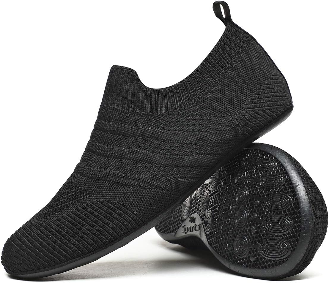 QZKDM Lightweight Slip on Grip Indoor House Slippers Barefoot Non Slip Home Exercise Yoga Shoes for Men Women