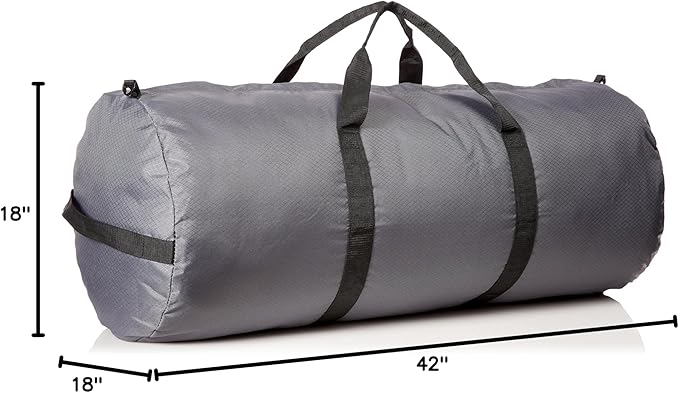 North Star Sports Foldable Duffle Bag for Travel, Gym & Outdoor Camping | Tough and Packable Sport Equipment Bag & Gear Organizer | Heavy Duty Large Duffel Bags for Traveling