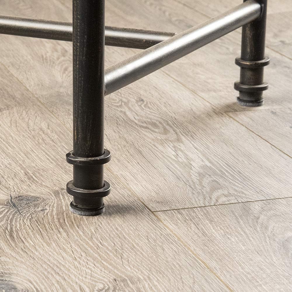 SoftTouch 1 1/2" Round Heavy Duty Felt Furniture Pads - Move Effortlessly & Protect Surfaces Floors, Gray (24 Pack),Grey