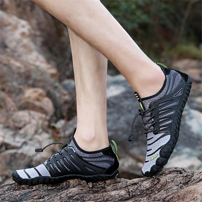 UBFEN Water Shoes Aqua Swim Shoes Mens Womens Beach Sports Quick Dry Barefoot for Boating Fishing Diving Surfing