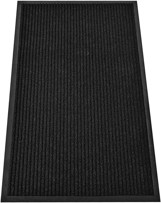SRDDQLC Door Floor Mat Commercial Grade Large Size Heavy Duty Tough Entry Collection Slip Skid Entrance Mat with Rubber Backing Low Profile and Easy to Clean Indoor Outdoor Rug,3x5FT,Black