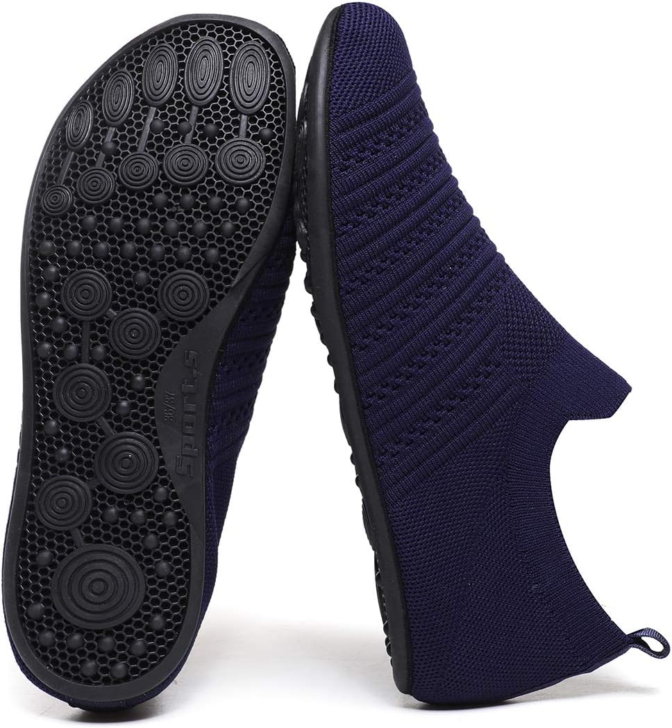 QZKDM Lightweight Slip on Grip Indoor House Slippers Barefoot Non Slip Home Exercise Yoga Shoes for Men Women