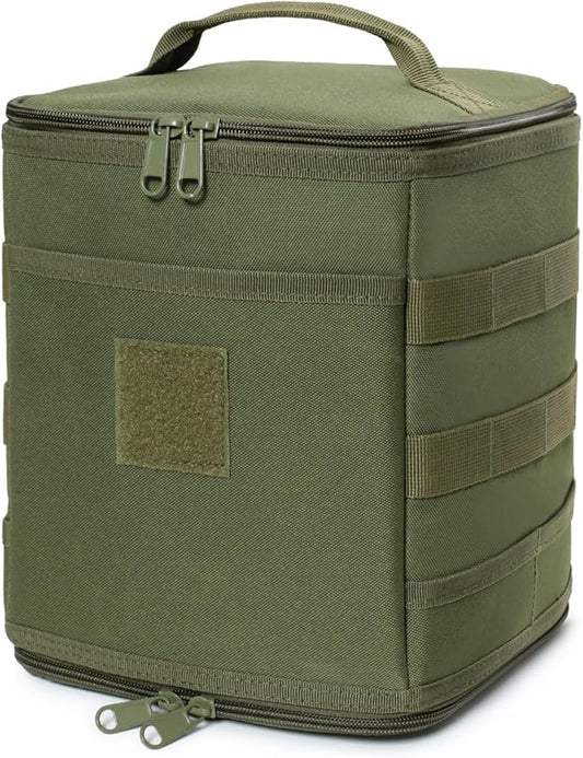 Tactical Camping Storage Bag 7L Utility Tote Bag Trunk Organizer (OD Green)