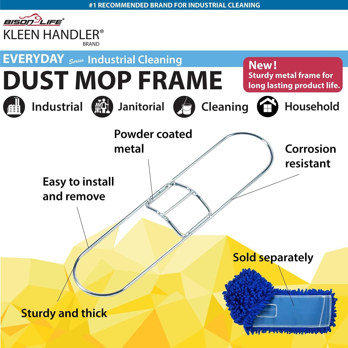 Kleen Handler 36 Inch Commercial Dust Mop Frame (12 Pack)
