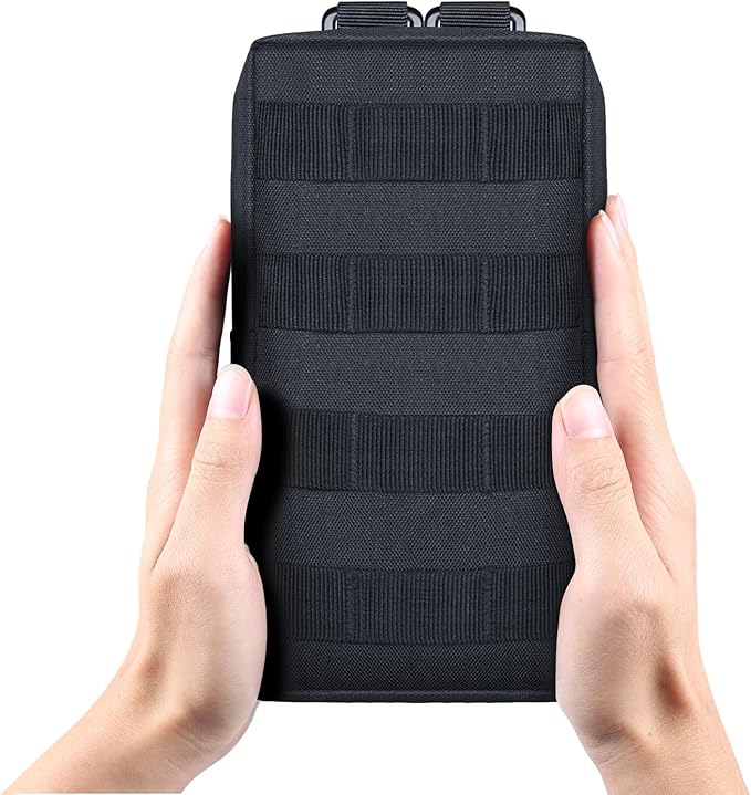 FUNANASUN 2 Pack Molle Pouches Tactical Pouch Small Molle Pouch Compact Water-Resistant EDC Pouch Molle Bag