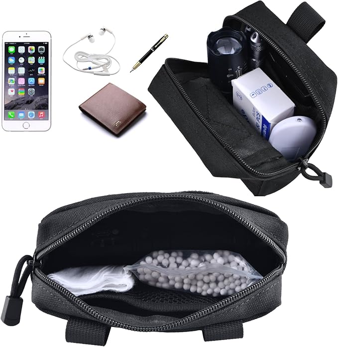 Azarxis Molle Pouches, Tactical Compact EDC Small Utility Pouch Waist Bags Sundries Storage Admin Organize Gear Gadget for Military Backpack