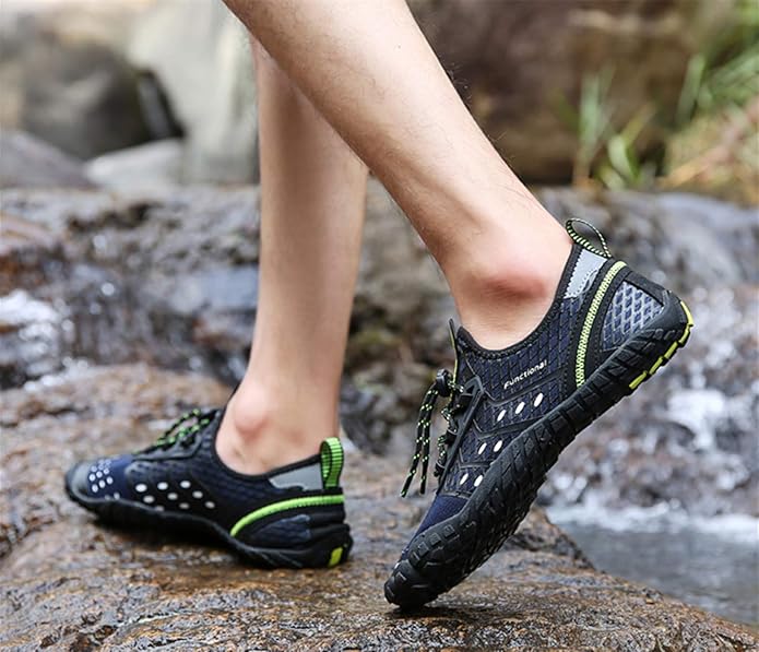 UBFEN Water Shoes Aqua Swim Shoes Mens Womens Beach Sports Quick Dry Barefoot for Boating Fishing Diving Surfing