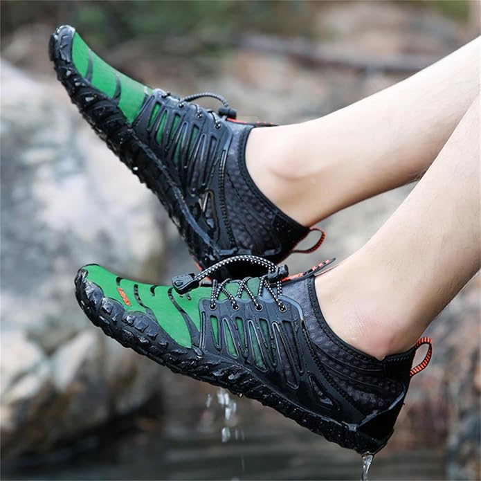 UBFEN Water Shoes Aqua Swim Shoes Mens Womens Beach Sports Quick Dry Barefoot for Boating Fishing Diving Surfing