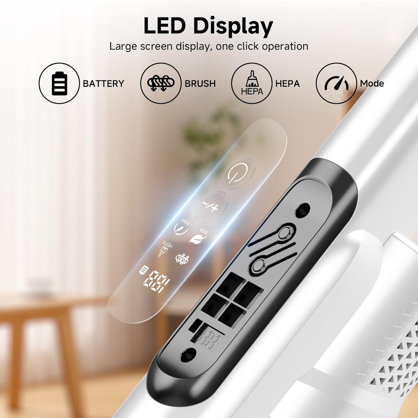 Self Clean and Empty Cordless Vacuum Cleaner with 2.5L Dust Base, Powerful Suction Handheld Vacuum, Auto Empty System, HEPA Filtration, Stick Vacuum for Pet Hair, Hardwood and Carpet, Black