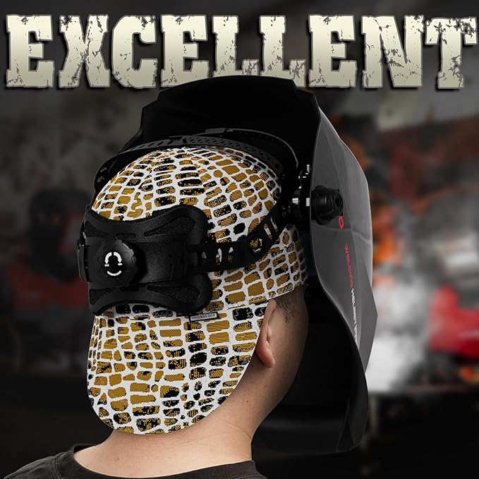 YESWELDER Welding Cap, Leopard Style 7-1/8", Heat-Resistant Reversible Durable Protective Welders Cap