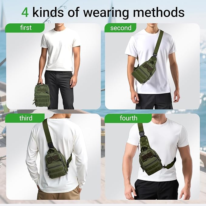 Lightweight Fishing Tackle Backpack Professional Water-Resistant All-in-One Rod Holder & Gear Storage