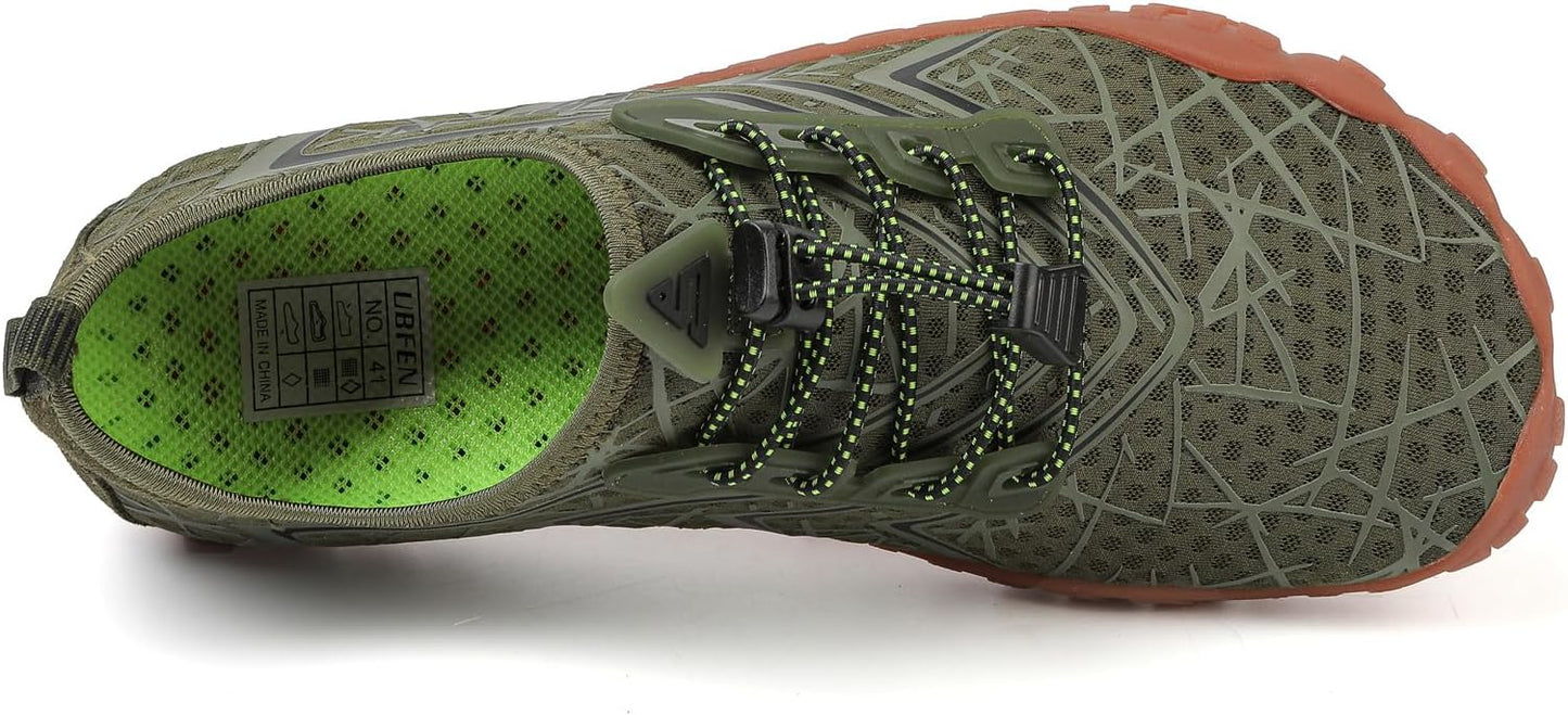 UBFEN Water Shoes Aqua Swim Shoes Mens Womens Beach Sports Quick Dry Barefoot for Boating Fishing Diving Surfing