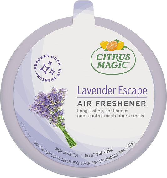 Citrus Magic Odor Absorbing Solid Air Freshener, Lavender Escape, 8-Ounce, Pack of 6