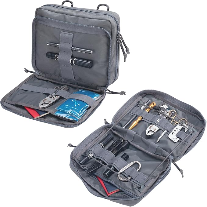 EXCELLENT ELITE SPANKER Tactical Molle Admin Pouch Utility Organizer EDC Medical Bag Utility EDC Tool Pouch with Shoulder Strap Attachment Pouches Waist Bag