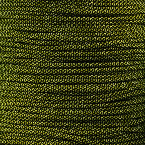 Paracord Planet 550lb Paracord with Line Winder Organizer 100 ft (Neon Yellow Diamond)
