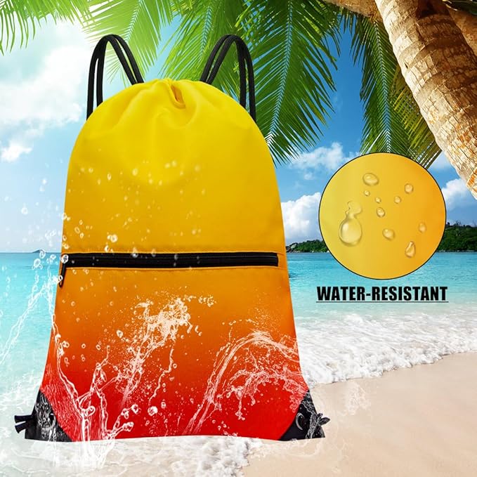 HOLYLUCK Drawstring Backpack Bag Sport Gym Sackpack