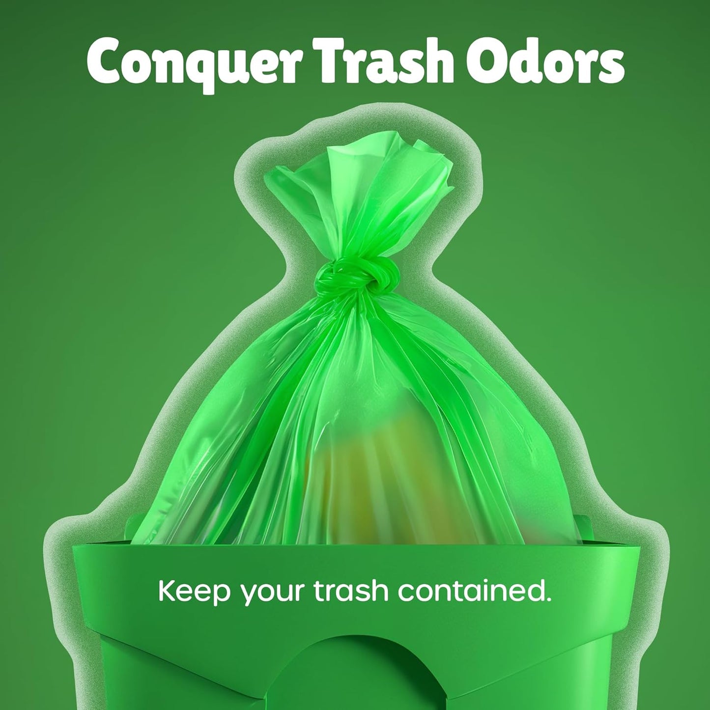 FORID 8 Gallon Trash Bags Multi Colored - Extra Thick Garbage Bags Unscented, Strong Plastic Waste Can Liners for Home Bathroom Office Kitchen,150 Bags 5 Rolls,30 Liters