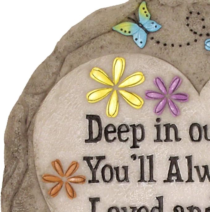 Spoontiques - Garden Décor - If Love Could Have Saved You Stepping Stone - Decorative Stone for Garden