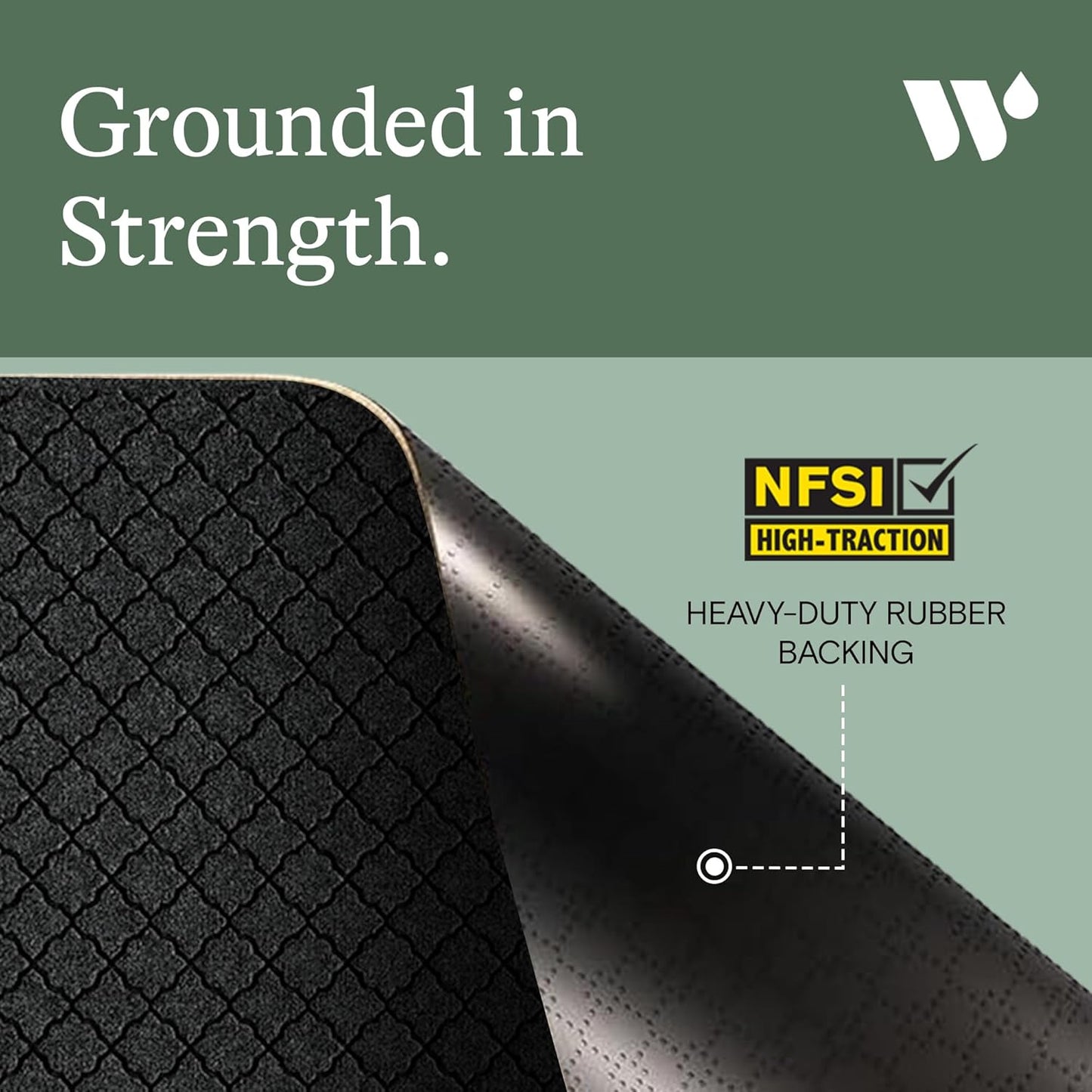 WaterHog Heavy Duty Doorway Mat, 4' x 6', Made in USA, Durable & Skid-Resistant Entryway Mat, Water-Trapping, Indoor/Outdoor Decorative Floor Covering, Cordova Collection, Charcoal