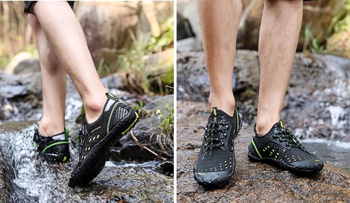 UBFEN Water Shoes Aqua Swim Shoes Mens Womens Beach Sports Quick Dry Barefoot for Boating Fishing Diving Surfing