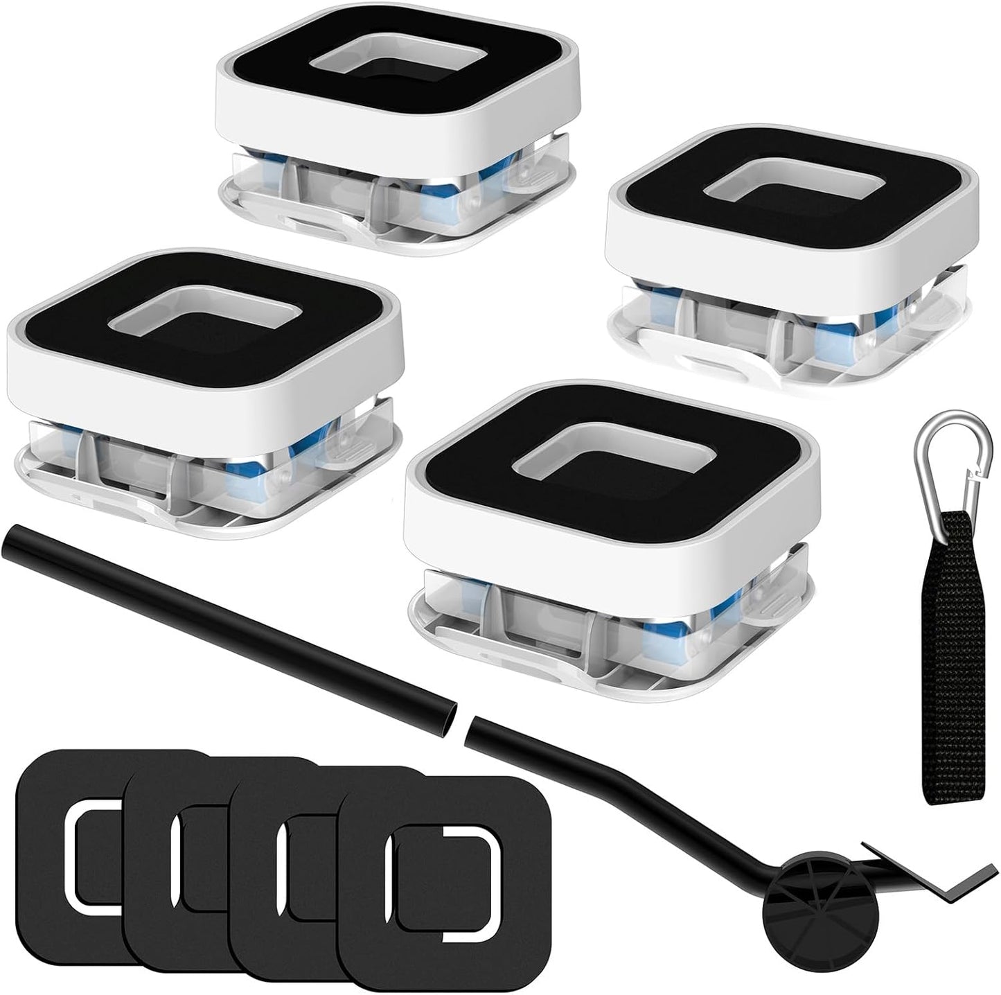 New Upgraded Furniture Sliders for Hard Floors & Carpets, 2-in-1 Furniture Movers with Wheels, Furniture Dolly for Moving Heavy Duty Sofa, Bed, Appliance, Load Capacity Up to 750lb