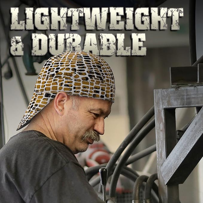 YESWELDER Welding Cap, Leopard Style 7-1/8", Heat-Resistant Reversible Durable Protective Welders Cap