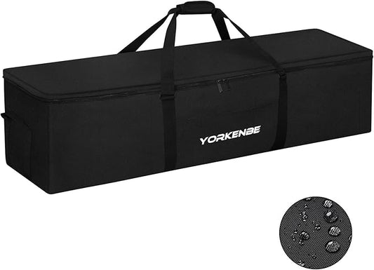 106L 45" Heavy Duty Extra Large Duffel Bag, Water Resistant Sports Equipment Bag with Upgrade Zipper, Tent Storage Replacement with Large Mouth and Padded Handles