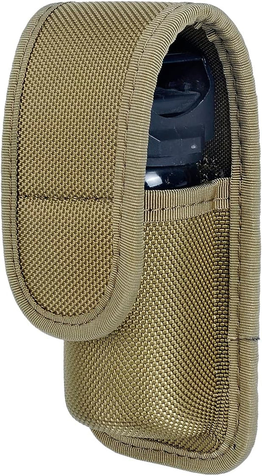 TAFTACFR Molded OC/Mace Spray Pouch, Top Flap Pepper Spray Holster OC/Mace Pepper Spray Black Pouch Hidden Snap(Small for MK3 and Large for MK4)
