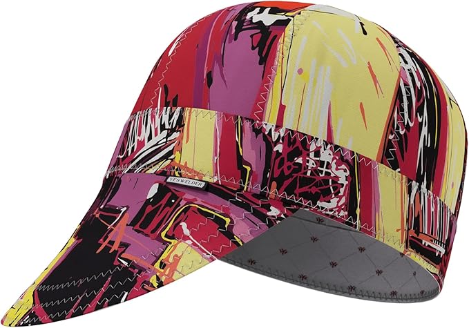 YESWELDER Welding Cap, Neon Style 7-3/8", Heat-Resistant Reversible Durable Protective Welders Cap