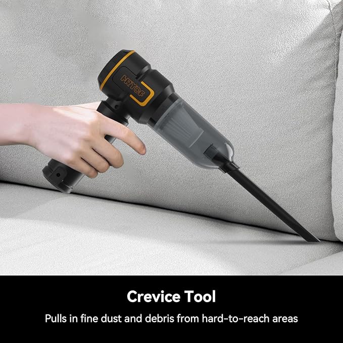Car Vacuum Cleaner,Advanced Clean Cordless Handheld Vacuum, Compact Home and Car Vacuum with Crevice Tool,Digital Display Vacuum Cleaner