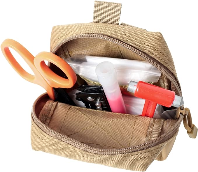 2 Pack Molle Pouches - Tactical Compact Water-Resistant EDC Pouch