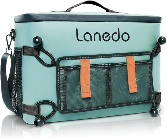 Deep Freeze Cooler Soft Sided Cooler Bag, 34 Can Collapsible Insulated Ice Chest, Large Leakproof Camping & Travel Cooler for Kayaking & Beach