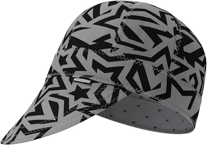 YESWELDER Welding Cap, Stellar Style 7-7/8", Heat-Resistant Reversible Durable Protective Welders Cap