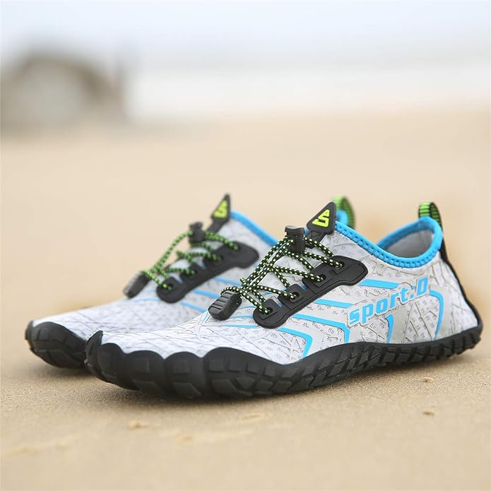 UBFEN Water Shoes Aqua Swim Shoes Mens Womens Beach Sports Quick Dry Barefoot for Boating Fishing Diving Surfing