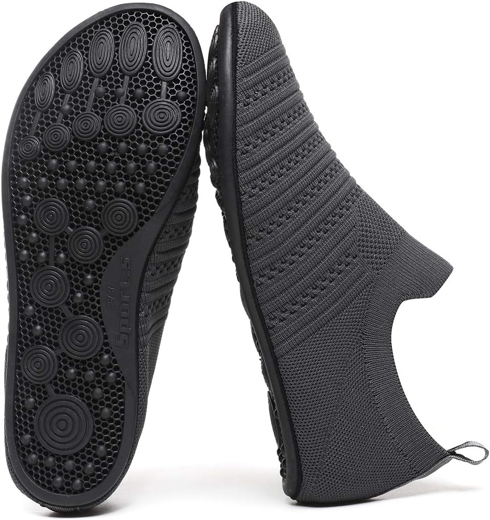 Adult Indoor House Slippers Socks Lightweight Non Slip Grip House Home Shoes for Women Men