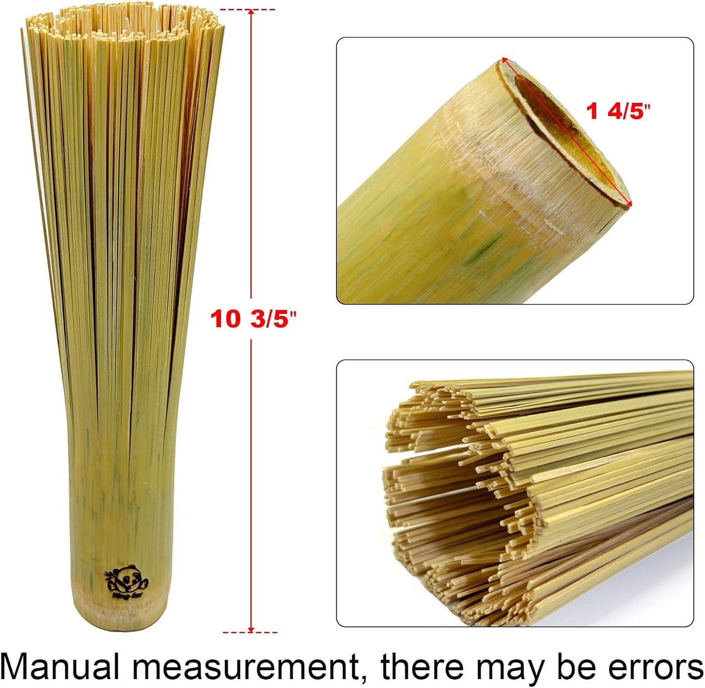 Handmade Bamboo Wok Brushes 2 Pack – 100% Natural, No Metal, Eco-Friendly Scrubbers for Carbon Steel & Cast Iron Woks, Pans, Dishes, Teapots(for Small Pot use)