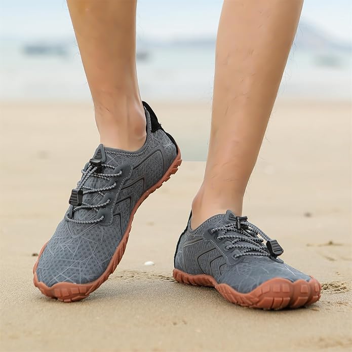 UBFEN Water Shoes Aqua Swim Shoes Mens Womens Beach Sports Quick Dry Barefoot for Boating Fishing Diving Surfing