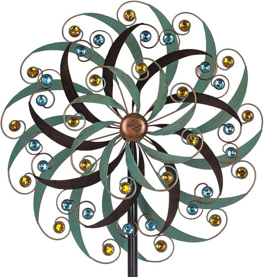 Stargarden Large Metal Wind Spinners for Outdoor, Metal Yard Art Wind Sculptures & Spinners for Yard and Garden Decorations (20x80 Inches)
