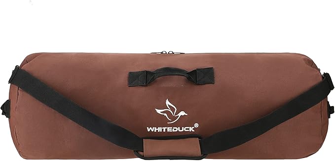 WHITEDUCK HOPLITE Heavy Duty Military Canvas Duffel Bag, Army Cargo Style, Foldable Tactical Outdoor Bag, Travel, Storage
