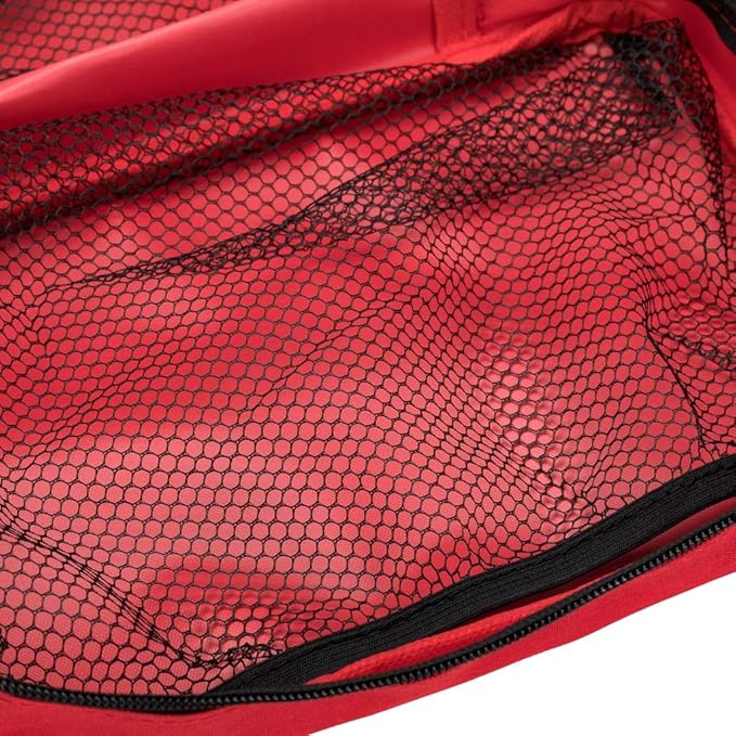Red First Aid Bag Empty Travel Rescue Pouch First Responder Storage Compact Survival Medicine Bag for Car Home Office Kitchen Sport Outdoors