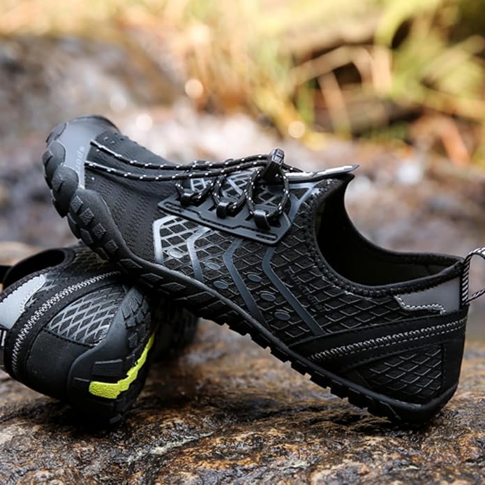 UBFEN Water Shoes Aqua Swim Shoes Mens Womens Beach Sports Quick Dry Barefoot for Boating Fishing Diving Surfing