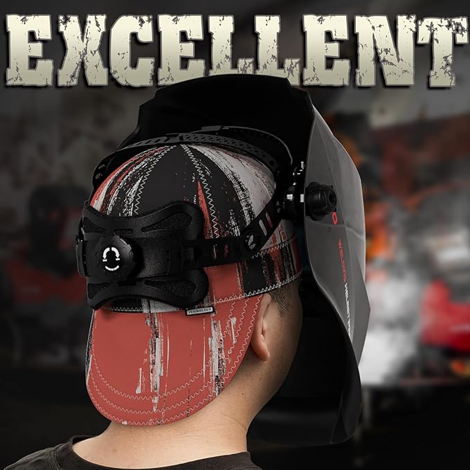 YESWELDER Welding Cap, Modern Style 7-1/4", Heat-Resistant Reversible Durable Protective Welders Cap