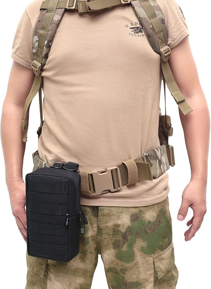 Molle Pouch, Compact Water Resistant Tactical EDC Utility Pouch Tear-Resistant Tactical Organizer Gear Pouch