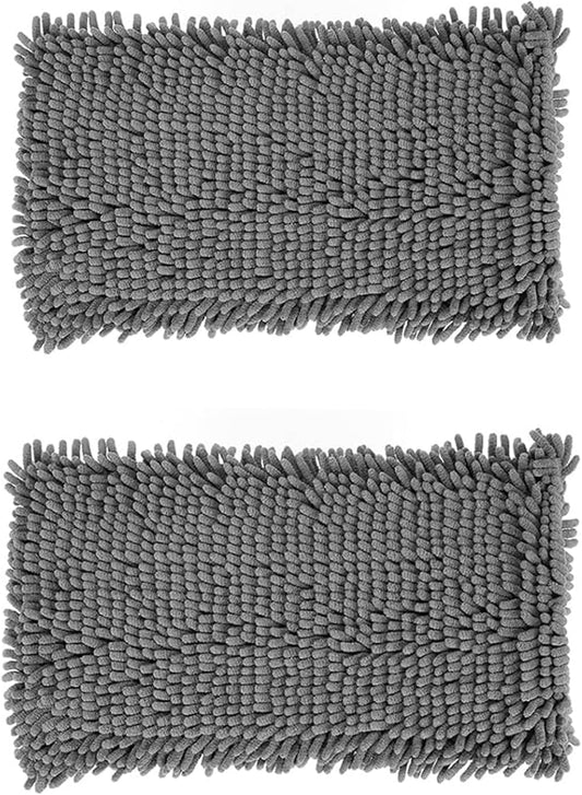 Wall Cleaner Mop Replacement Head, 2 Pack Chenille Reusable Dust Mop Pads for Wall Washer Floor Cleaning, Fit ASIN B0DG4LV7SJ