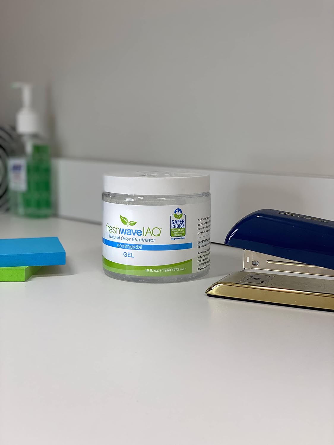 Fresh Wave IAQ Commercial Odor Eliminating Gel, 16 Fl. Oz. | Pack of 6 | Odor Absorbers for Home | Safer Odor Relief | Natural Plant-Based Odor Eliminator | Replace Every 15-60 Days