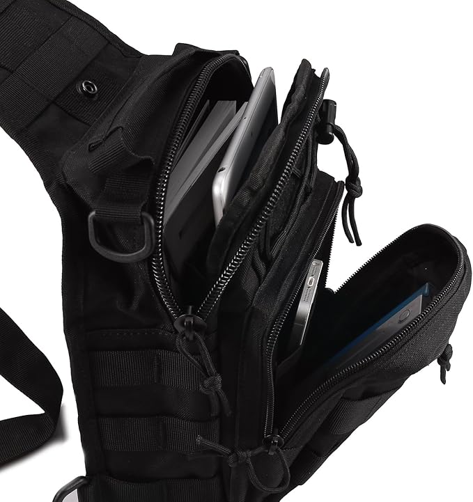 Tactical Shoulder Bag,1000D Outdoor Military Sling Daypack Backpack