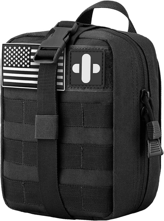 Medical MOLLE Tactical Pouch, EMT First Aid IFAK Rip-Away Utility Pouch for Camping Hunting Hiking Home Car and Adventures