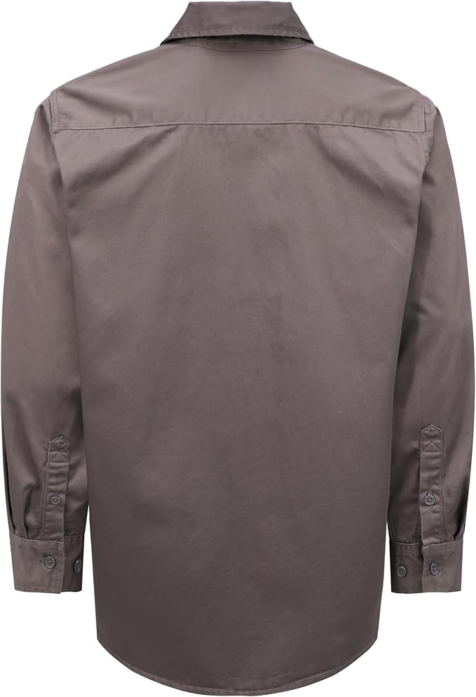 TICOMELA FR Shirts for Men Flame Resistant Shirt CAT2 Light Weight 6.5oz Fire Retardant Men's Welding Shirt