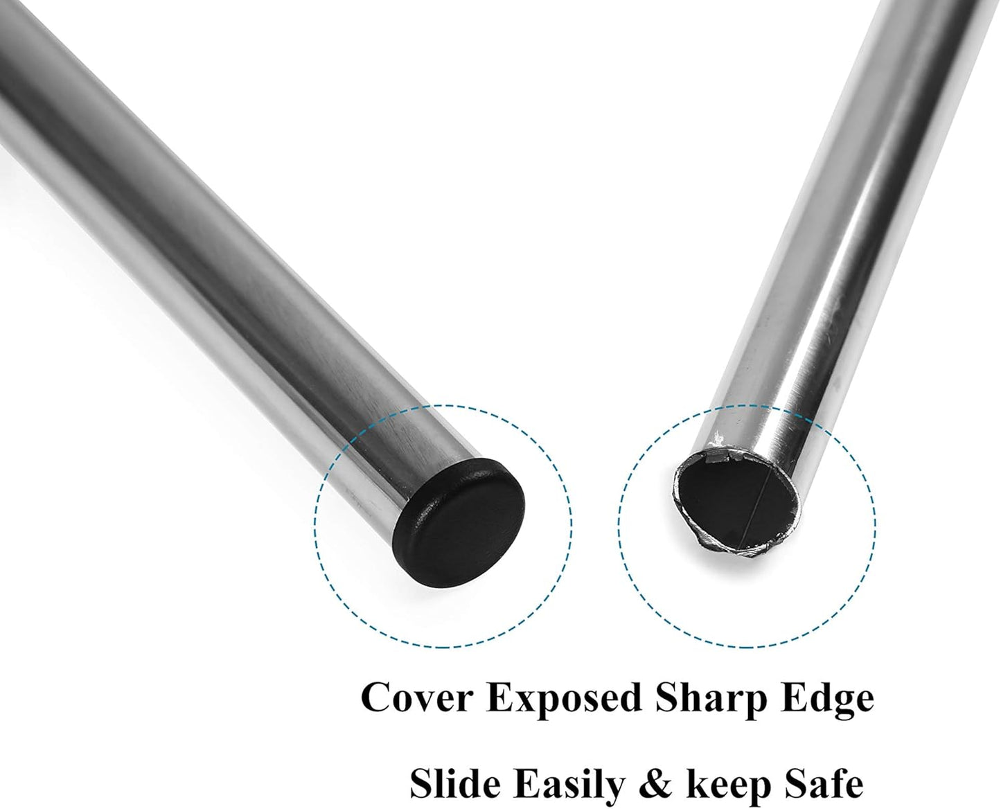 Plastic Plugs Furnigear Tubing End Caps Chair End Caps 1" Outside Bottom Round Tubing Caps Round Furniture Sliders Glides Black (Fit 0.9–0.94" Tube Inner Diameter, 40pack)